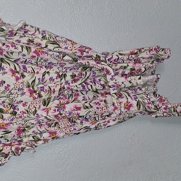 Lane Bryant Floral Short Sleeve Belted Scoop Neck Top 26/28 - Picture 8 of 8